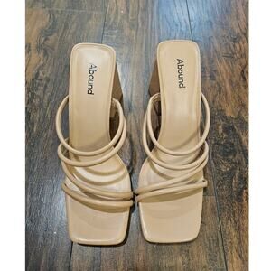 Abound Heel Sandals Size 10 Tan